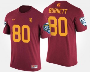 Pac-12 Conference Cotton Bowl Trojans #80 Men Deontay Burnett College T-Shirt Cardinal Bowl Game