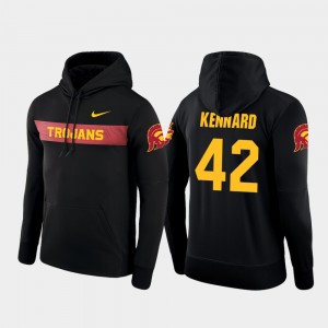 Devon Kennard College Hoodie Sideline Seismic Black #42 USC Men's Football Performance