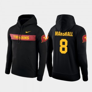 #8 Iman Marshall College Hoodie Football Performance Sideline Seismic Black For Men Trojans