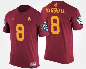 Trojans #8 For Men's Iman Marshall College T-Shirt Bowl Game Pac-12 Conference Cotton Bowl Cardinal