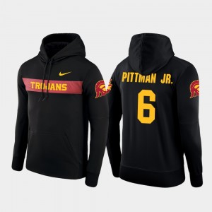 Michael Pittman Jr. College Hoodie Football Performance USC Trojans For Men's Sideline Seismic Black #6