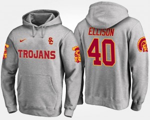 Rhett Ellison College Hoodie #40 Men's USC Trojan Gray
