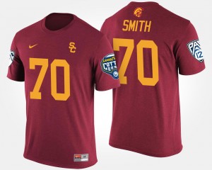 Pac-12 Conference Cotton Bowl USC Trojan #70 Bowl Game Cardinal Tyron Smith College T-Shirt For Men's