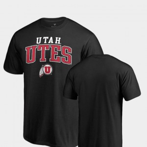 Square Up For Men College T-Shirt Black Utah