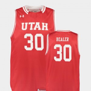 Replica For Men #30 Red Utes Gabe Bealer College Jersey Basketball