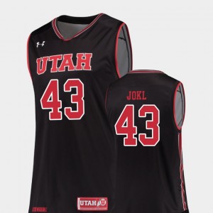 Replica Jakub Jokl College Jersey Black Basketball Men #43 Utah