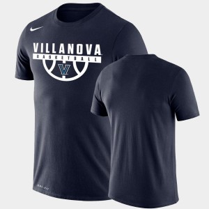 Performance Basketball Mens Navy College T-Shirt Drop Legend Wildcats