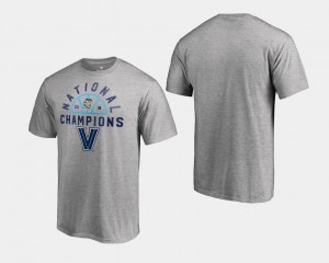 For Men's 2018 Dunk Big & Tall Basketball National Champions College T-Shirt Heather Gray Villanova University
