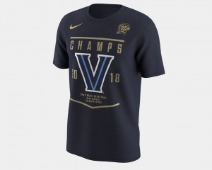 Navy Basketball National Champions Villanova Wildcats College T-Shirt Men's 2018 Celebration Legend