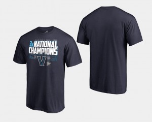 2018 Fadeway College T-Shirt Navy Basketball National Champions Nova Men's