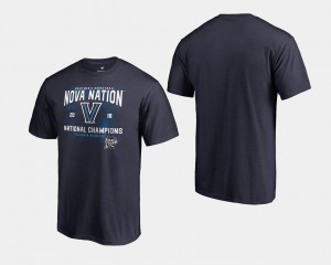 Villanova Mens Basketball National Champions 2018 Fastbreak College T-Shirt Navy