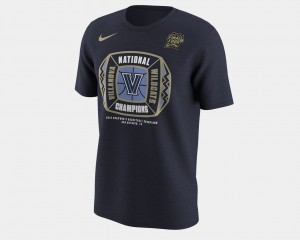 Basketball National Champions College T-Shirt Men's Villanova 2018 Locker Room Navy