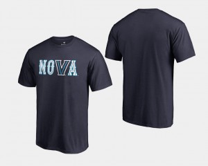 2018 Nova Navy College T-Shirt Basketball National Champions Nova Mens