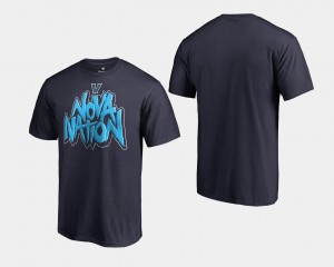 Navy For Men's Villanova College T-Shirt Basketball National Champions 2018 Nova Nation
