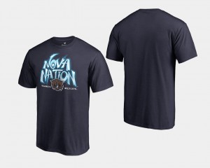 Basketball National Champions 2018 Scratch Nation Villanova College T-Shirt Men Navy