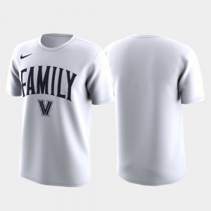 Villanova College T-Shirt March Madness Legend Basketball Performance Men Family on Court White