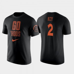 UVA For Men Basketball 2 Hit Performance #2 Braxton Key College T-Shirt Black