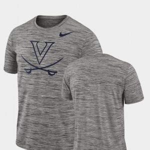 UVA 2018 Player Travel Legend Performance Charcoal College T-Shirt Men