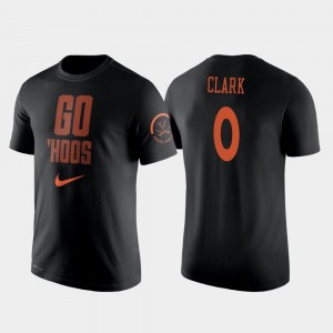 Kihei Clark College T-Shirt Black #0 University of Virginia 2 Hit Performance Men Basketball