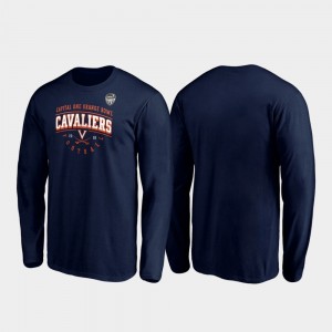 Cavaliers 2019 Orange Bowl Bound Men's Tackle Long Sleeve College T-Shirt Navy