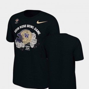 For Men's Helmet Washington 2019 Rose Bowl Bound College T-Shirt Black