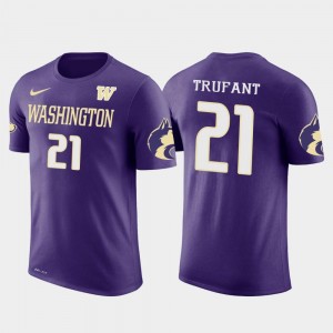 Future Stars UW Atlanta Falcons Football Purple #21 Men Desmond Trufant College T-Shirt