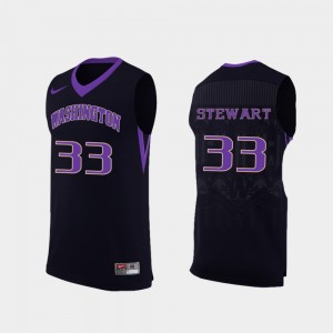 Basketball Men's Replica Black Isaiah Stewart College Jersey UW Huskies #33