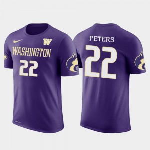 Men's Los Angeles Rams Football Future Stars #22 Marcus Peters College T-Shirt University of Washington Purple