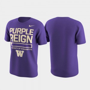College T-Shirt UW Huskies Local Verbiage Men's Performance Purple
