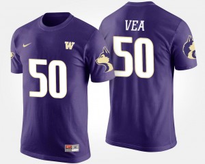 #50 Washington Mens Vita Vea College T-Shirt Purple