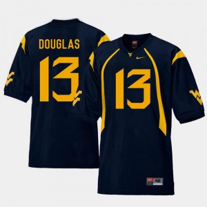 #13 Replica Navy Football West Virginia University Men Rasul Douglas College Jersey