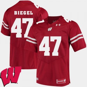 Wisconsin Badger 2018 NCAA Alumni Football Game Red For Men #47 Vince Biegel College Jersey