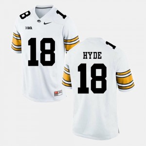 Iowa Alumni Football Game White For Men's #18 Micah Hyde College Jersey