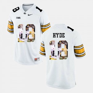 Hawkeyes White For Men Micah Hyde College Jersey Pictorial Fashion #18