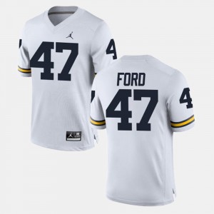 Gerald Ford College Jersey Alumni Football Game White Men's University of Michigan #47