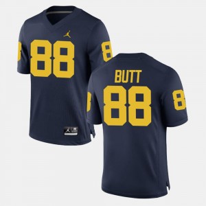 #88 Alumni Football Game Michigan For Men Navy Jake Butt College Jersey