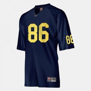 Michigan Wolverines #86 For Men Mario Manningham College Jersey Football Blue