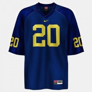 Mens Mike Hart College Jersey Wolverines Football #20 Blue