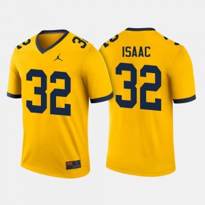 Ty Isaac College Jersey #32 Football Men's Maize Wolverines