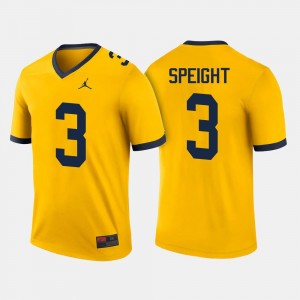 Football Wolverines For Men Wilton Speight College Jersey #3 Maize