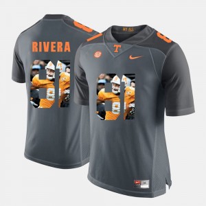 Tennessee Mychal Rivera College Jersey For Men Grey #81 Pictorial Fashion