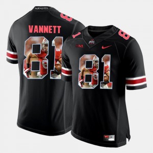 #81 Pictorial Fashion Nick Vannett College Jersey Men Buckeyes Black