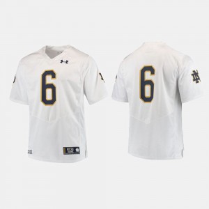 White College Jersey #6 ND Men Football