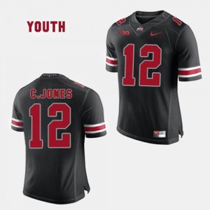 For Kids Ohio State Black Cardale Jones College Jersey #12 Football