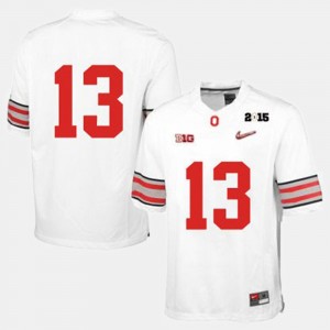 College Jersey #13 Football Mens White Ohio State