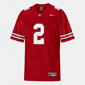 Ohio State Buckeyes #2 Red Kids Football Cris Carter College Jersey