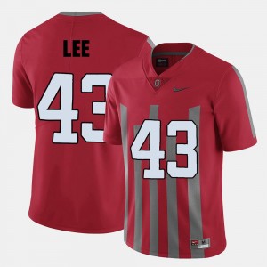 Red Ohio State For Men Darron Lee College Jersey #43 Football