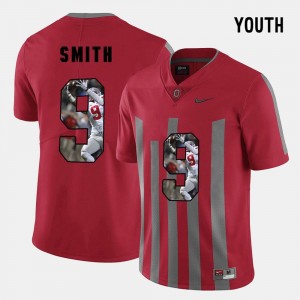 For Kids #9 Devin Smith College Jersey Pictorial Fashion Ohio State Buckeye Red