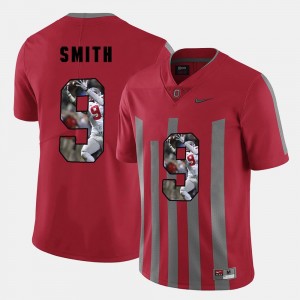 Devin Smith College Jersey Buckeyes Pictorial Fashion Red #9 Men's