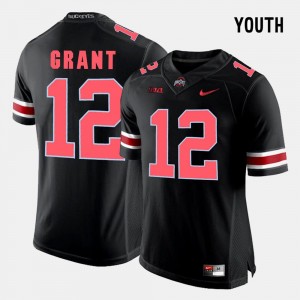 Doran Grant College Jersey #12 Ohio State Buckeyes Youth(Kids) Football Black